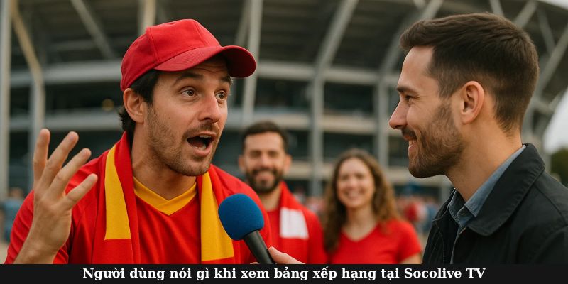 Trải nghiệm thực tế của người dùng khi xem BXH tại Socolive TV